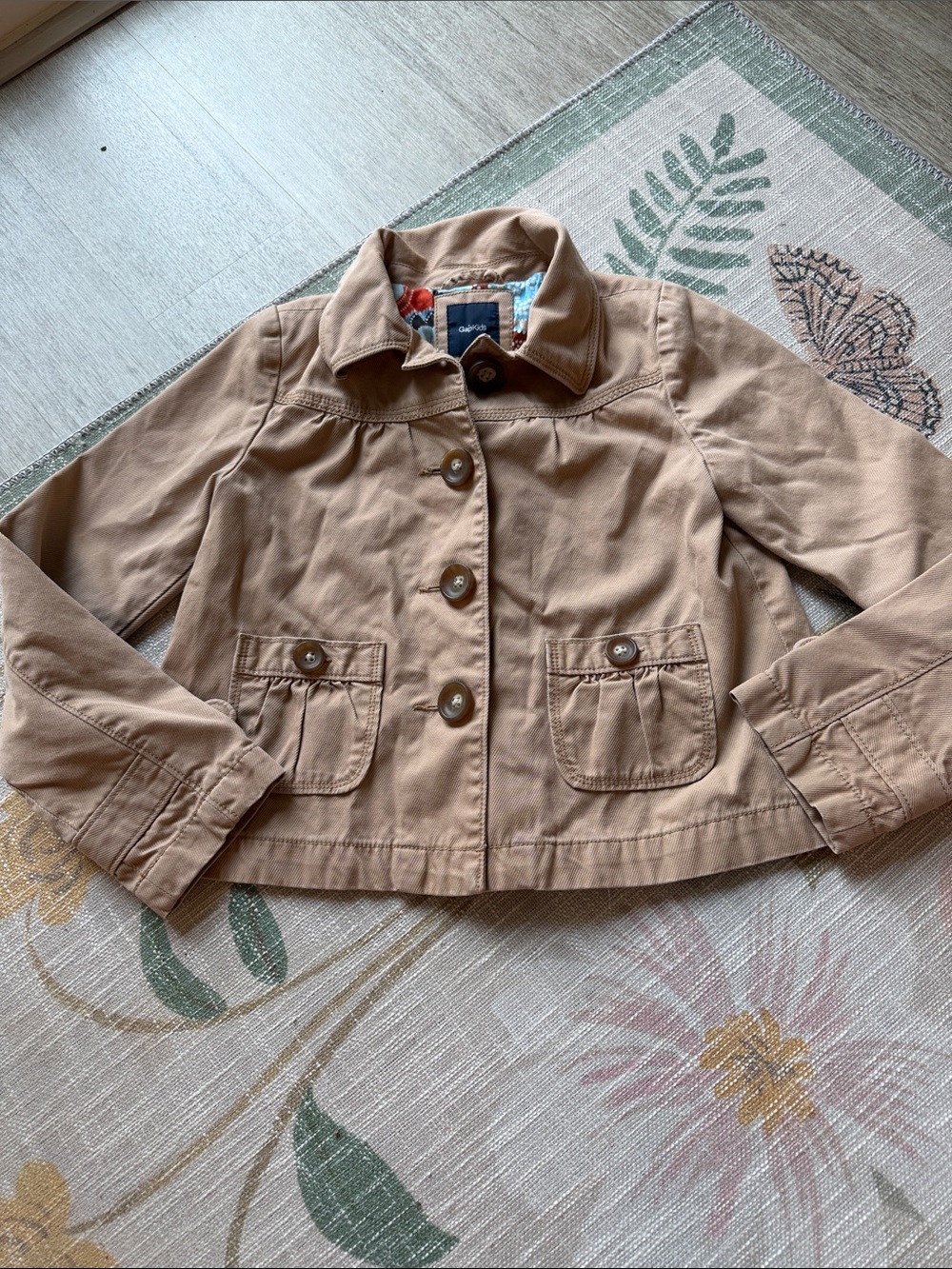Gap Kids Denim Khaki Jacket Size M (7/8)